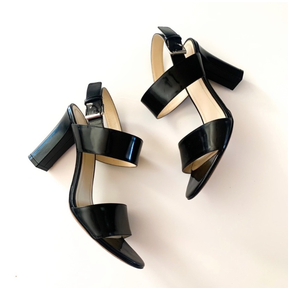 Celine Black Leather Sling Back Sandal